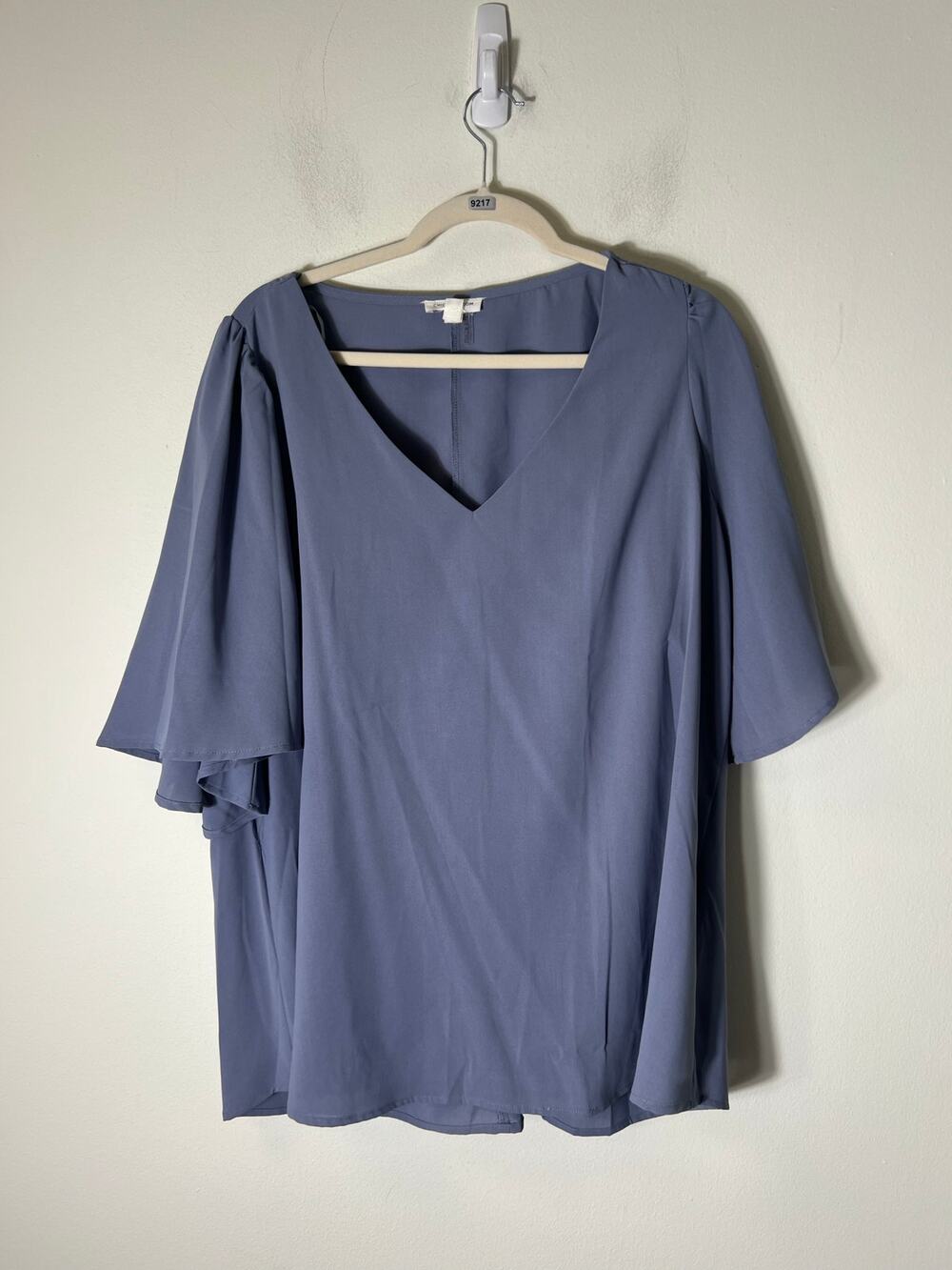 Chicsoul Lavendar Short Sleeve Flowy Shirt Sz XL
